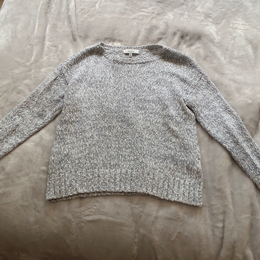 Grey Aritzia talula sweater